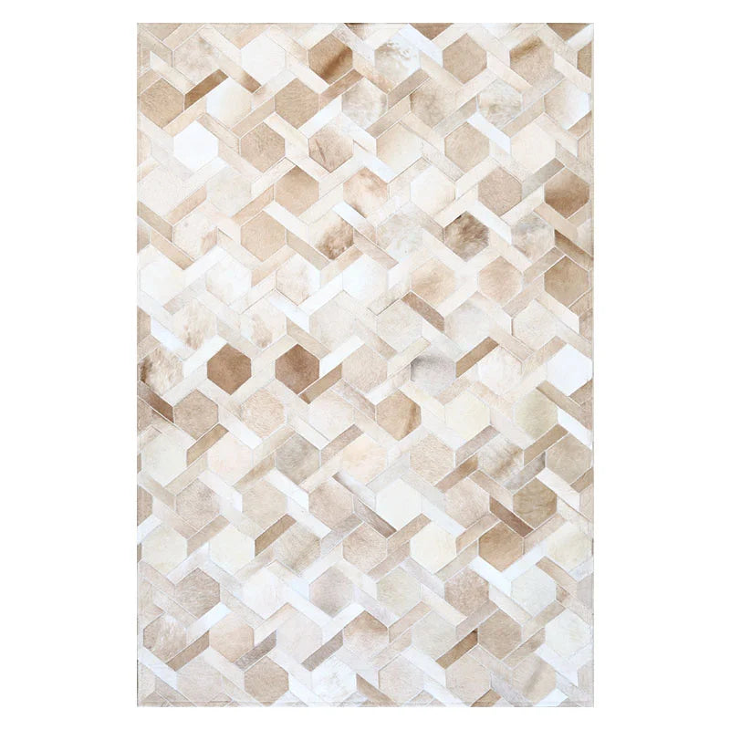 American Style Luxury Patchwork Real Cowhide Rug Natural Handmade Carpet for Living Room Bedroom Decoration Large Carpet