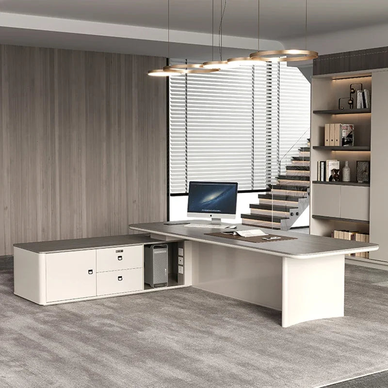 Executive Office Desk Table for Study Minimalist Room Gaming Tables Simple Computer Offices L Shaped Desks Scrivania Tavolo
Home