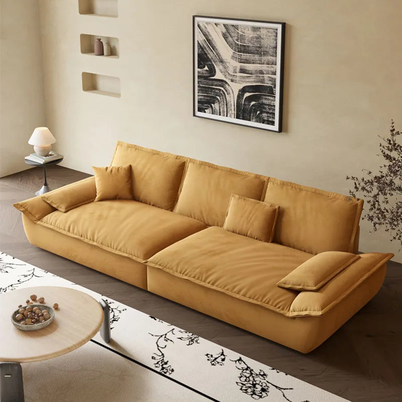 Yellow Relax Living Room Sofas Reception Mid Century Recliner Modern Sofas Pillows Library Mobili Per La Casa Luxury Furniture