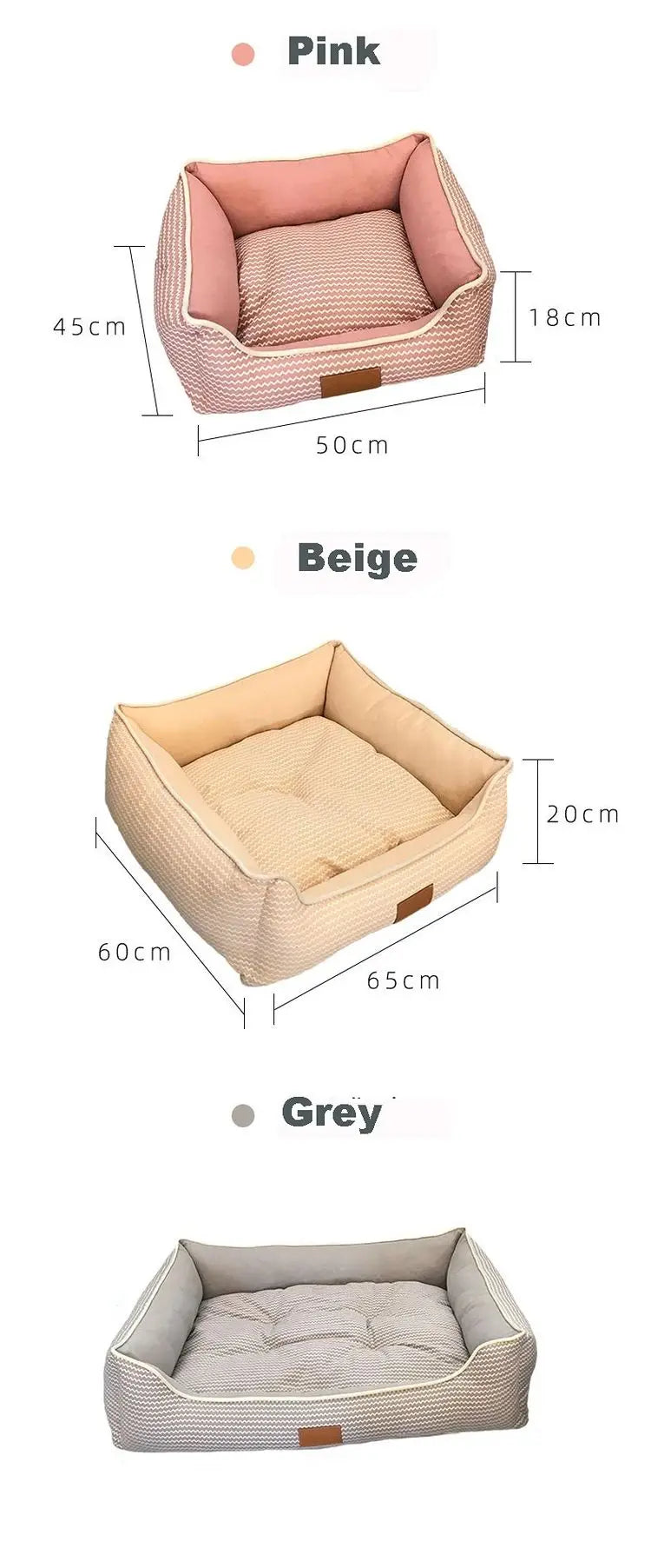 Breathable Cotton Square Cat Bed Washable Soft Dog Cushion Puppy Kennel Cat Sleeping Bed Nest Pet Mattresses House Accessories