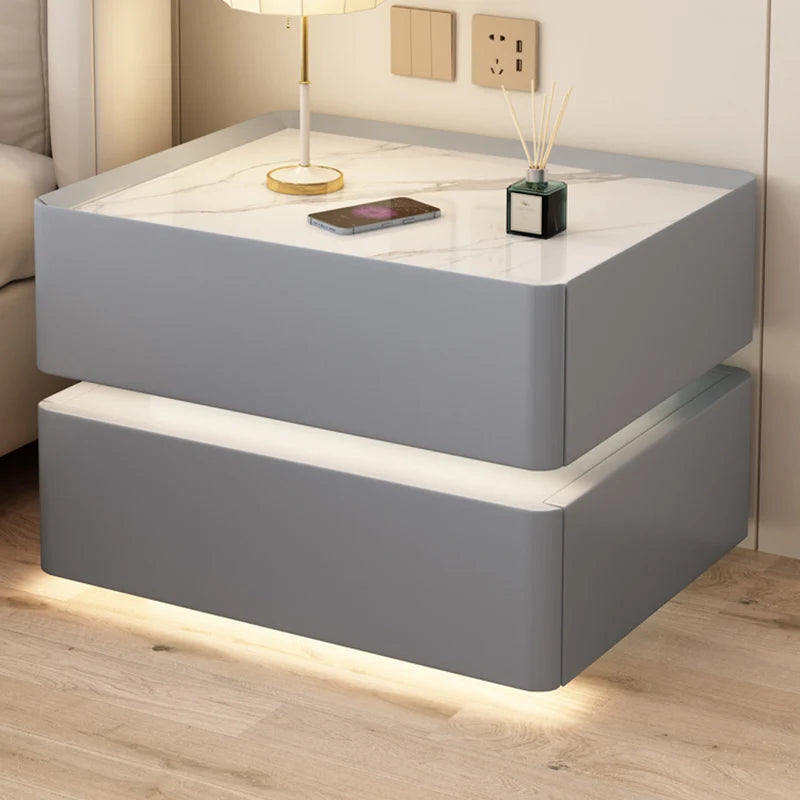 Luxury Storage Nightstand Unique Desk Filing Cabinets Japanese Space Saving Bedside Table Corner Mesa De Noche Home Furniture