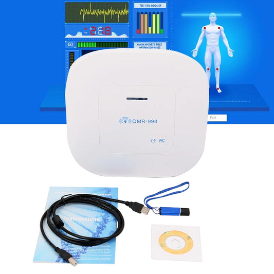 QMR-998 Quantum Resonance Magnetic Analyzer Set Hand Touch Quantum Body Analyzer With 52 Reports For Sub-health Test 10Th New