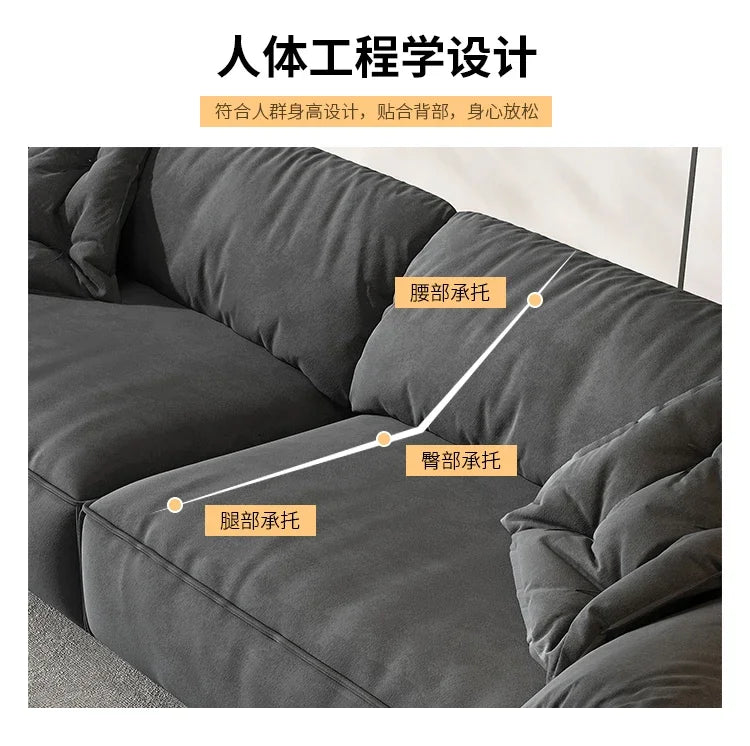 Nordic Living Room Waterproof Sofa Pillows Wood Relax Cheap Adults Arm Couch Lounge Luxury Loveseat Divano Living Room Furniture