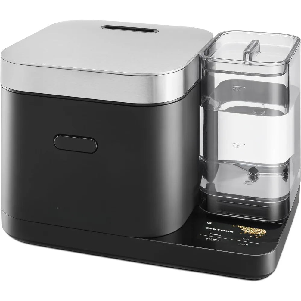 HAOYUNMA Grain and Rice Cooker 8 Cup with Automatically Sensing Integrated Scale + Water Tank,