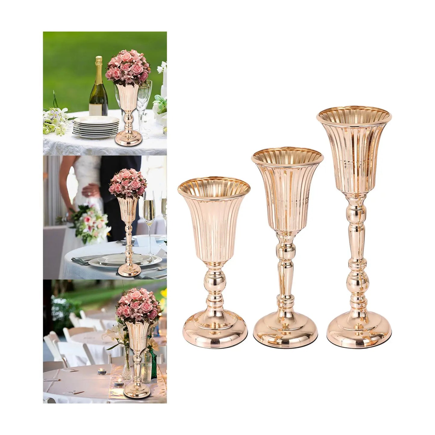 Flowers Vase Flowerpot Floral Arrangement Metal Vase for Living Room Cabinet Decoration Flowers Vase Desktop Table Centerpieces