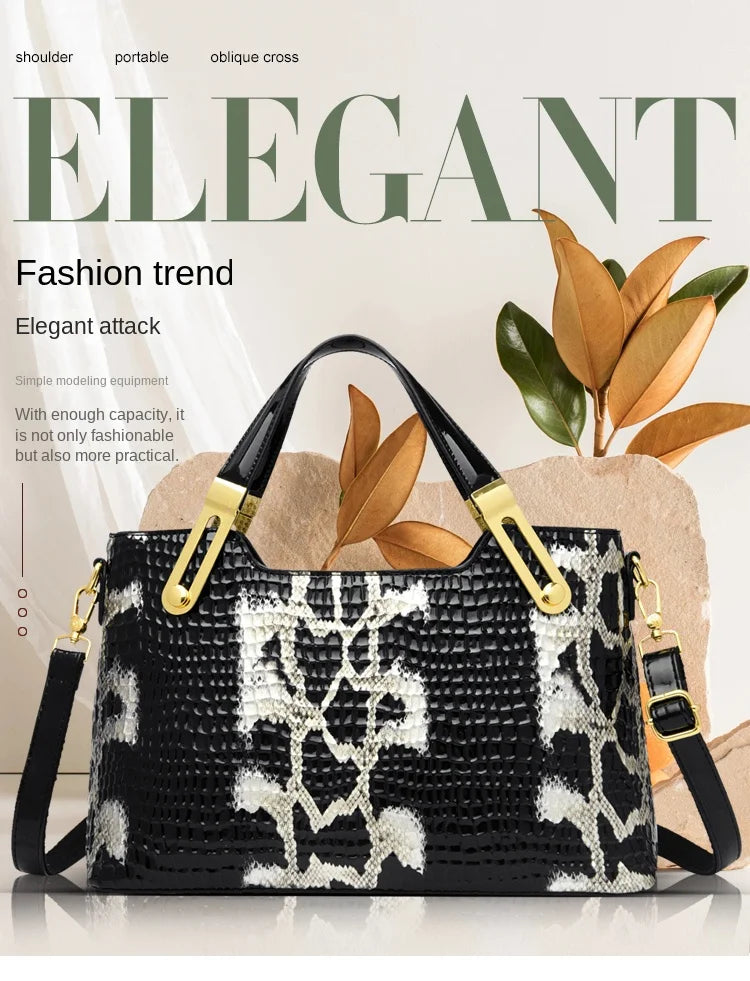 New Stylish Women Tote Bag Trendy Shoulder Bag with Spacious Interior and Modern Design Essentials Exudes Luxury Sophistication