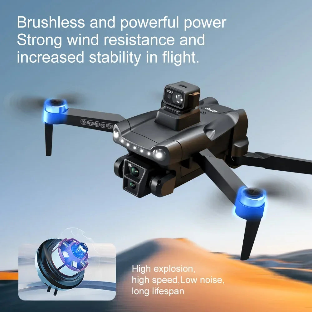 2024 V198GPS Drone ESC 8K Profesional HD Camera Brushless Obstacle Avoidance Aerial Optical Foldable Quadcopter Drone For Xiaomi