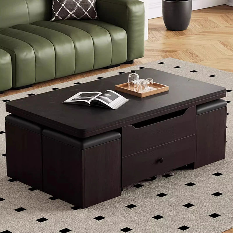 Designer Rectangle Coffee Tables Adjustable Storage Floor Nordic Coffee Table Living Room Hotel Mesa Auxiliar Home Furniture