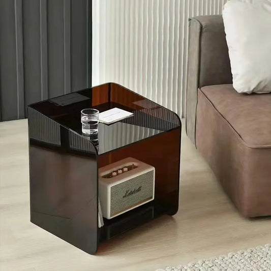 Gamer Cabinet Narrow Bedside Table Nightstands Auxiliary Round Drawer Side Bed Room Open Mesa De Cabeceira Cabinet Coffee Tables