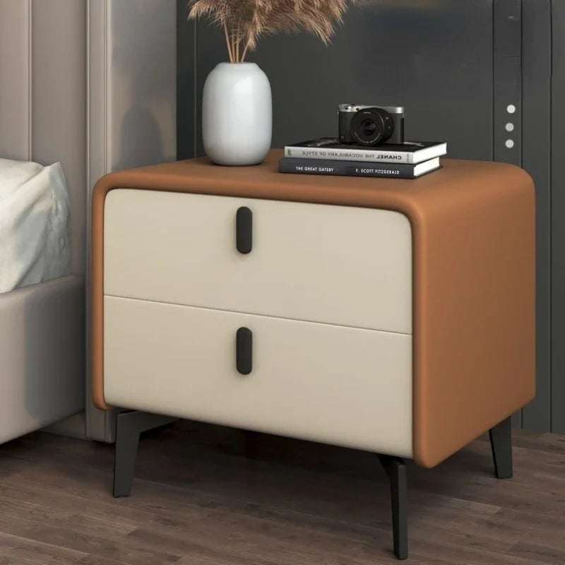 Modern Bedside Table Simple Luxury Solid Wood Night Stand for Bedroom Nightstands Mini Storage Cabinet Home Bedroom Furniture