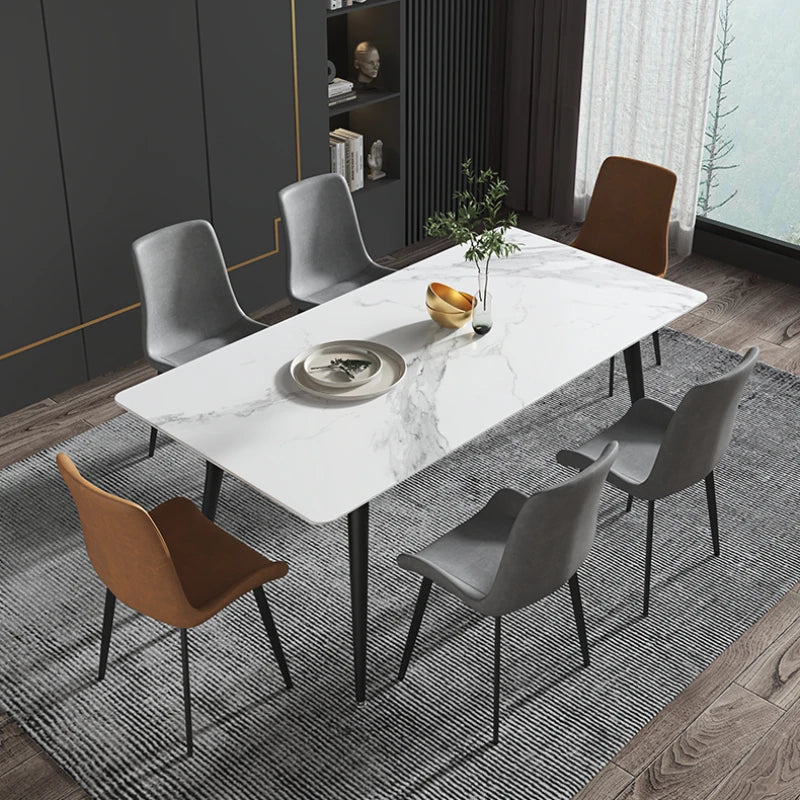 Modern Dining Rooms Reception Tables Marble Table Designer Coffee White Designer Restaurant Cafe Rectangular Bord Bwrdd Room