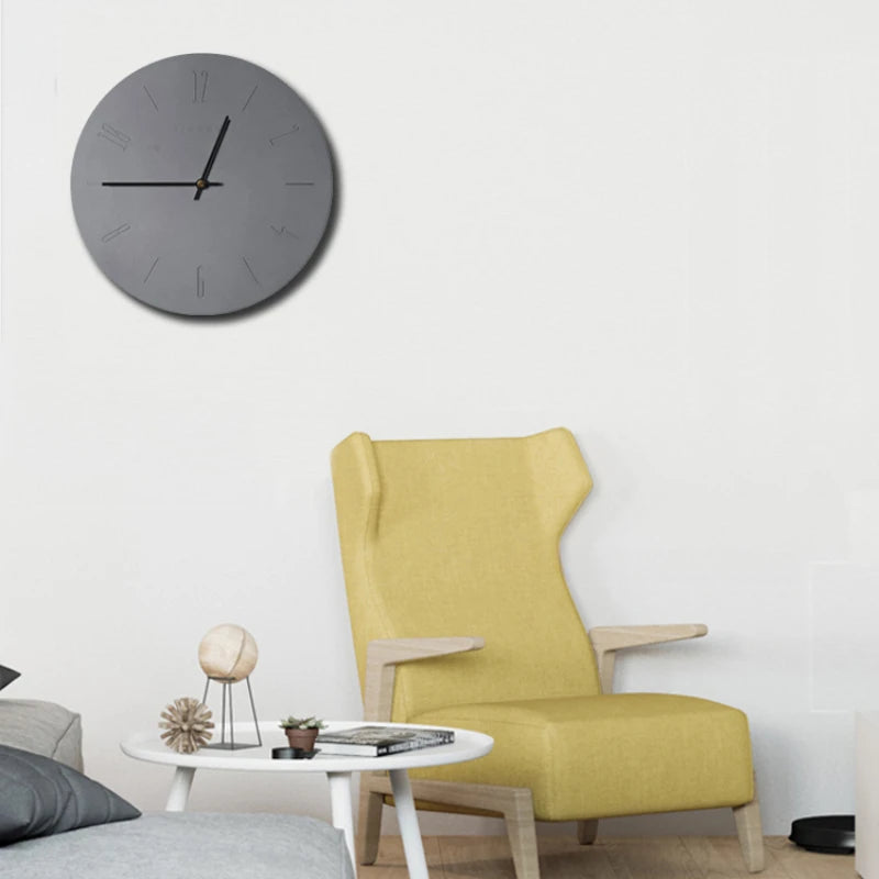 Luxury Modern Wall Clock Design Unique Orange Numbers Industrial Digital Clock Minimalist Relogio De Mesa Living Room Decoration