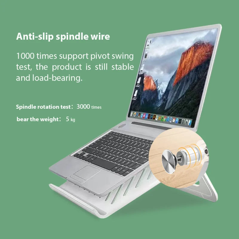 Laptop stand Adjustable Foldable Portable Desktop Cooling Bracket Support Base Compatible With Inches For Macbook Air Pro