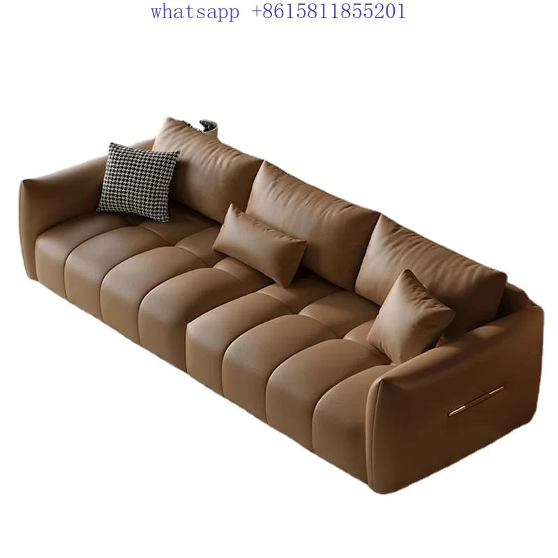 Italian style luxury leather sofa elegant comfortable modern salon room decor  articulos para el hogar  ادوات جنسيه للازواج