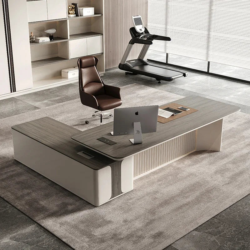 Executive Office Desk Table for Study Minimalist Room Gaming Tables Simple Computer Offices L Shaped Desks Scrivania Tavolo
Home