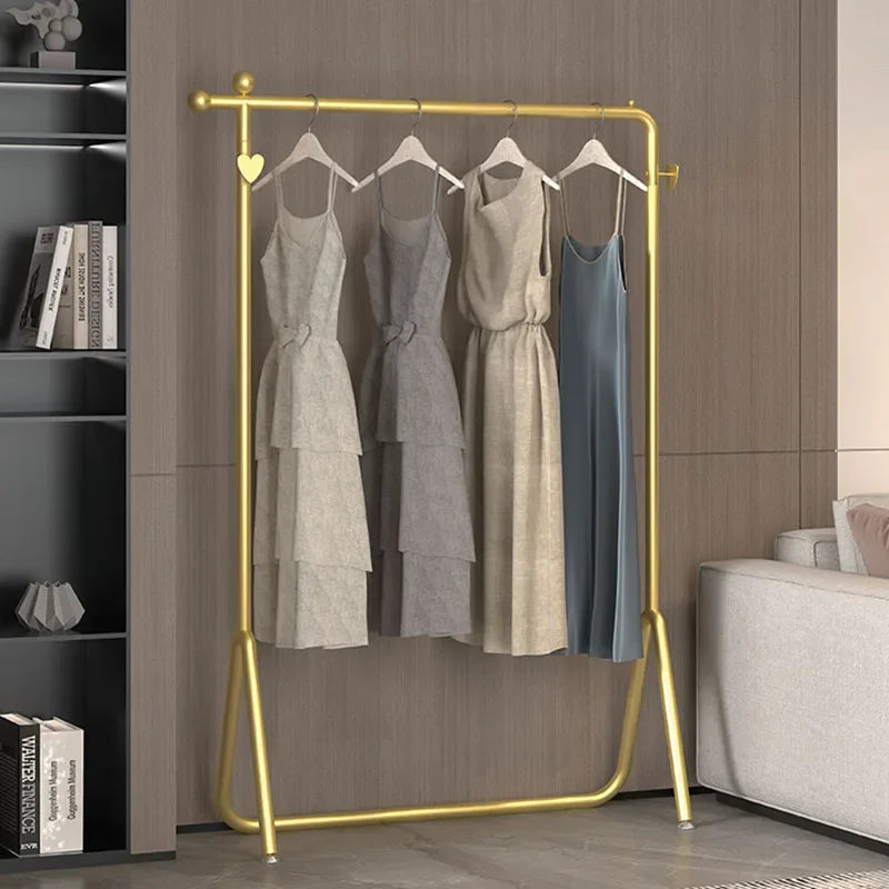 Gold  Clothes Rack Drying Organizer Wet Luxury Clothes Rack Minimalist Heavy Duty Perchero De Pie Clothes Hanger