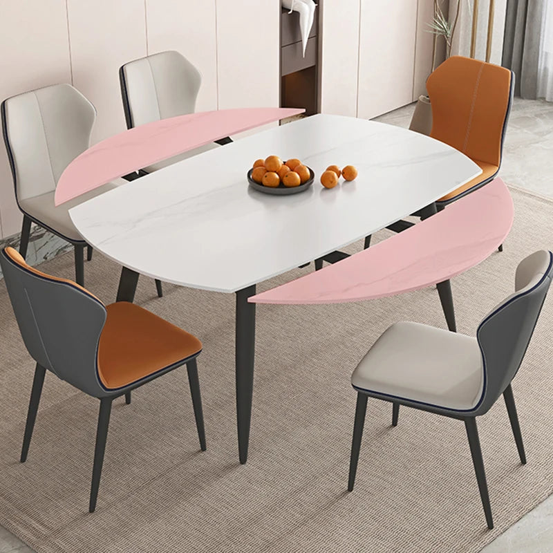 Luxury Dining Table Extendable Designer Coffee Dinning Tables Cafe Elegant Round Multifunction Home Bwrdd Furniture Reception