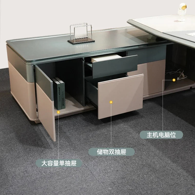 Computer Office Reading Room Desk Workstation Executive Tables Corner Multifunctional Midi Desks Organizer Study Table Tafel
Tv