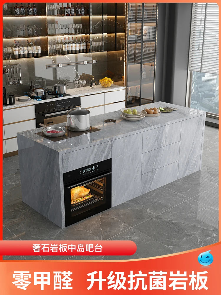 Luxury Stone Rock Plate, Island Table, Dining Table, Integrated Household Western Kitchen, Bar Table, Customized