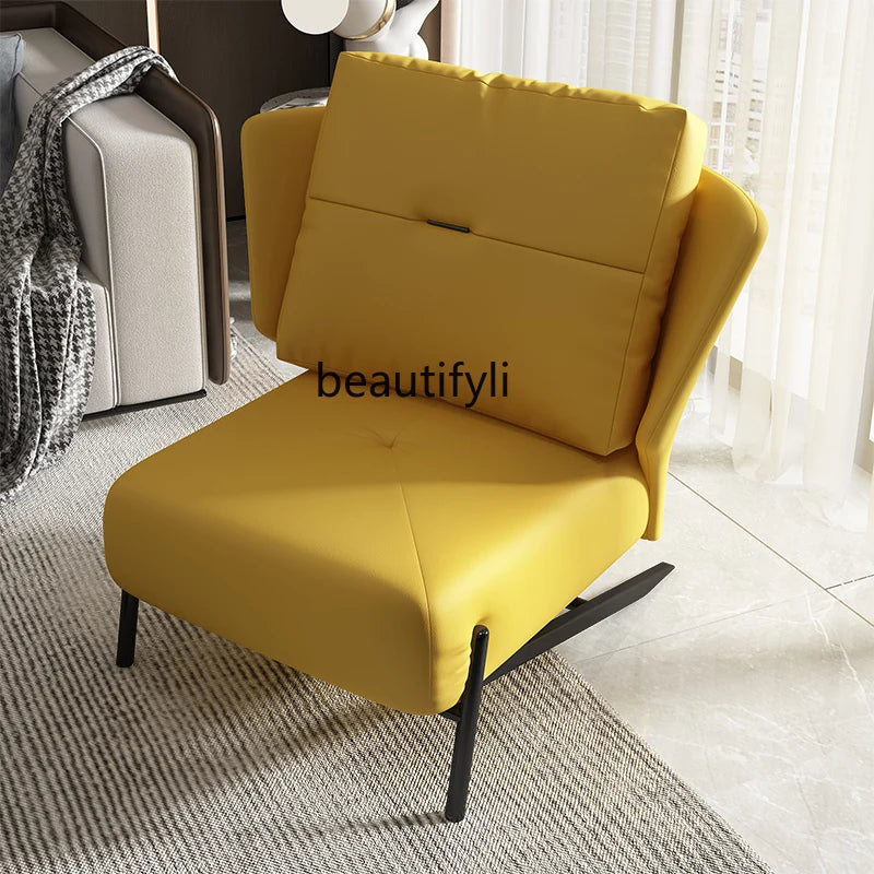 Lazy Sofa Living Room Single Sofa Chair Modern Minimalist Bedroom Leisure Chair Light Luxury Senior Balcony Recliner