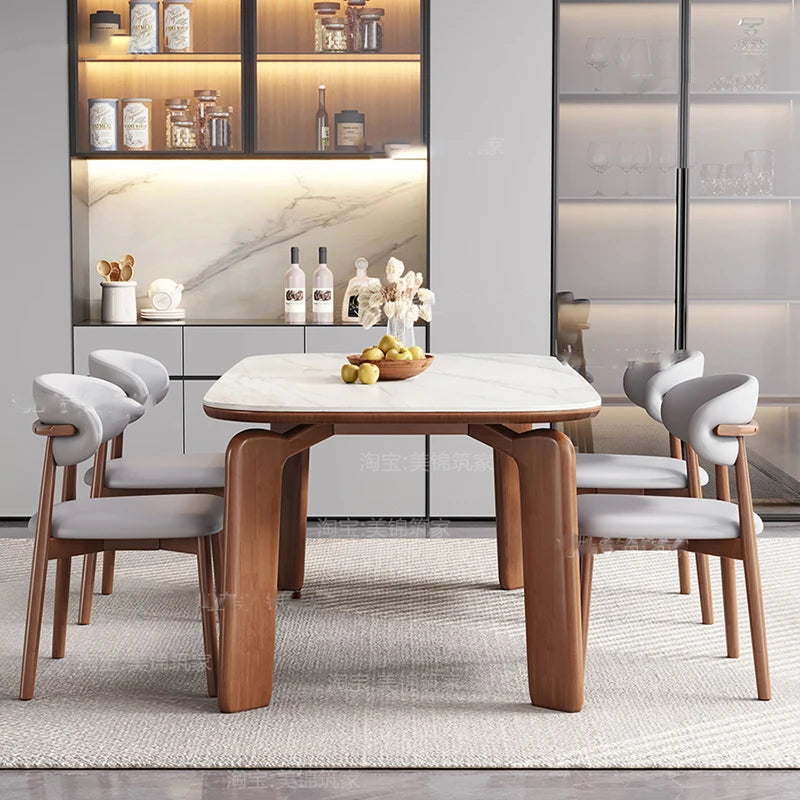 Floor Modern Room Table Kitchen Party Christmas Nordic Restaurant Dinner Table Center Design Mesas De Comedor Home Furniture