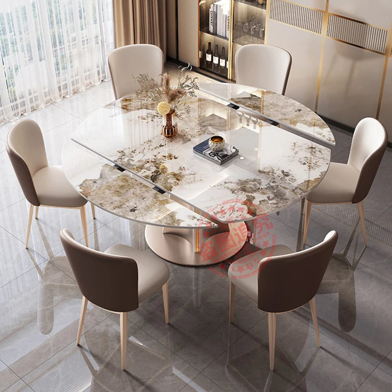 Modern Large Dining Room Set Hotel Nordic Extending Kitchen Table Dining Room Set Patio Muebles De Cocina Home Furnitures