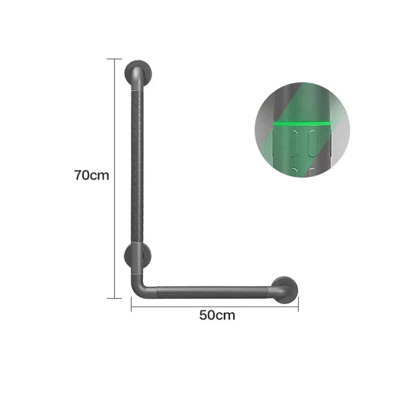 Modern Bathroom Grip Handle Stainless Steel Help Disabled Handrail Wall Mount Decoration Ventosa Banheiro Toilet Accessories