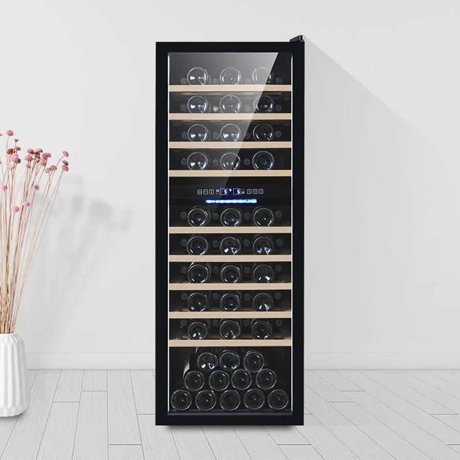 Black Wine Rack Houses Small Single Cooler Refrigerator Storage Cube Thermostatic Bar Cabinet Galss Szafka Club Home Furniture