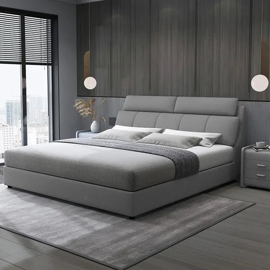 Headboard Frame Double Bed Luxury King Size Princess Living Room Double Bed Unique Modern Cama Matrimonial Bedroom Furniture