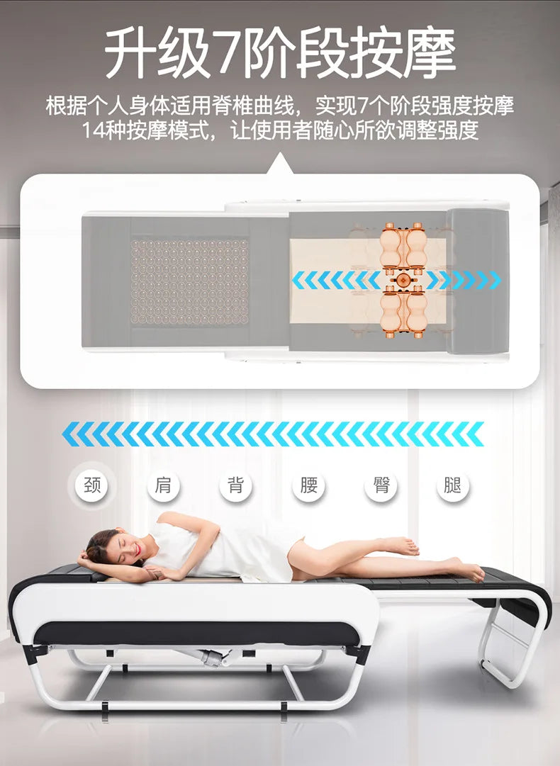 Intelligent Multifunctional Physiotherapy Bed Electric Health Care Warm Jade Massage Bed