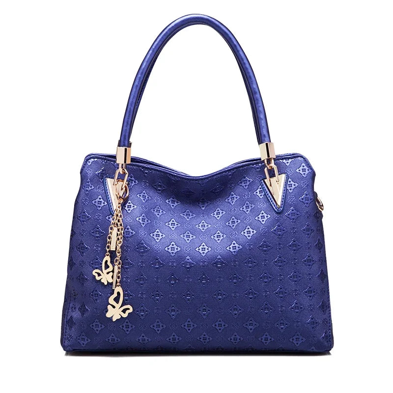 TRAVEASY 2024 Luxury Brand 4 Pcs Set Bag Ladies Print Design PU Leather High Quality Handbag Elegant Women Composite Bag