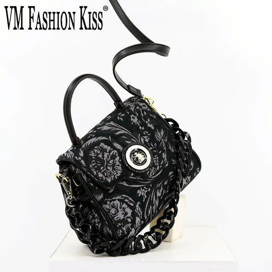 VM FASHION KISS Women's Bags 2024 Trends Luxury Design Acrylic Chain Handbag Super Move Shoulder Bag High Quality Crossbody Bag