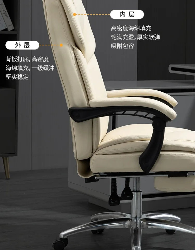 Korean Mobile Office Chairs Roller Leather Ergonomic Pillow Modern Gaming Chair Design Luxury Sillas De Playa Home Furniture