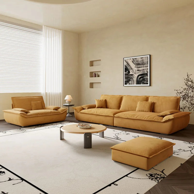 Yellow Relax Living Room Sofas Reception Mid Century Recliner Modern Sofas Pillows Library Mobili Per La Casa Luxury Furniture