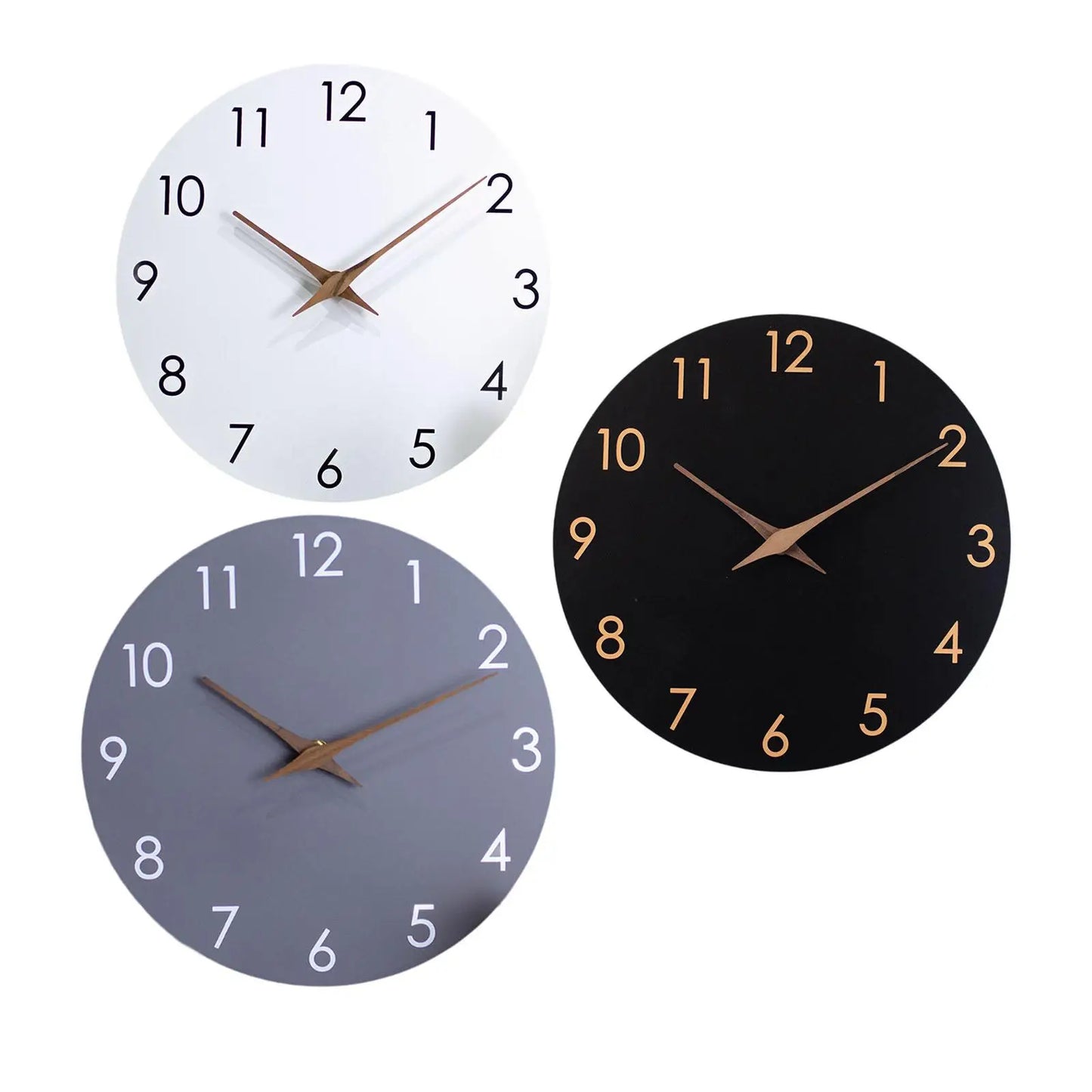 Wall Clock Minimalist No Ticking Modern Quiet 10inch Decorative Wall Clock