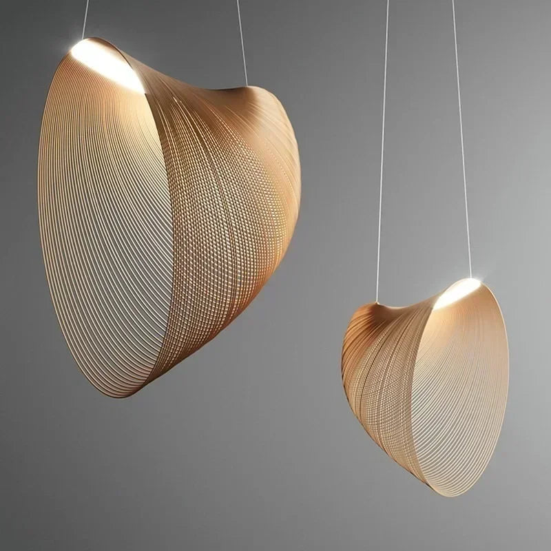 WELTIG Italian Minimalist Straw Hat LED Pendant Lamp