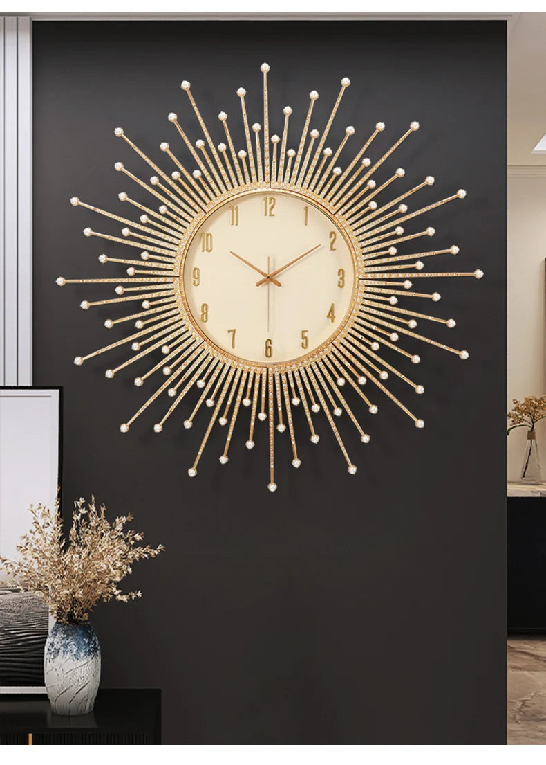 Wall Clock Home Backlight Arts Large Living Room Home Design Gaming Decoration Interior Aesthetic Mechanism Electronics Bedroom