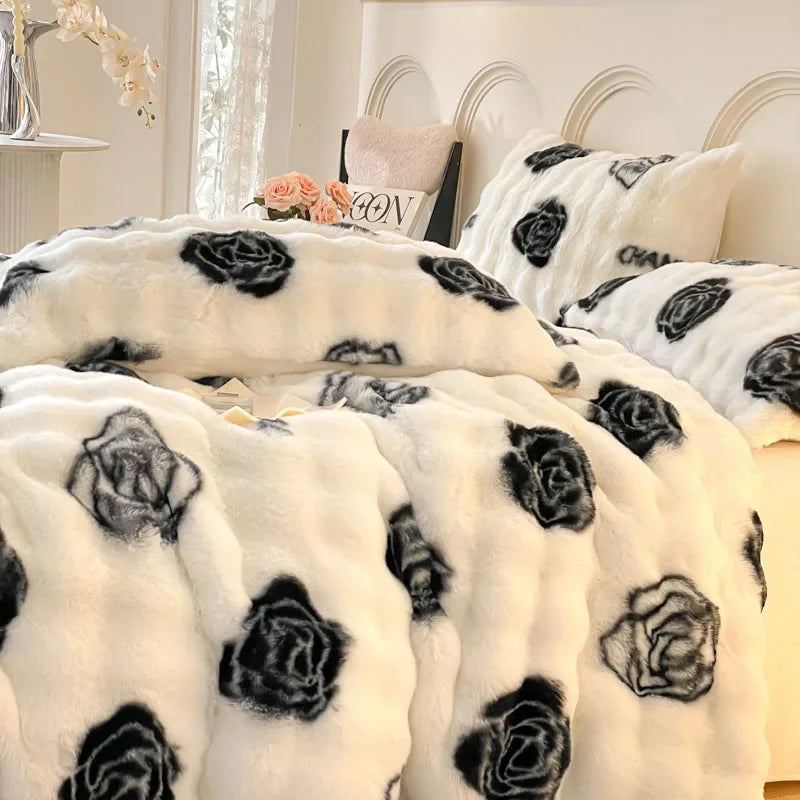 Multifunctional Winter Blanket for bed thickened quilt duvet cover double bed plaid Microfiber bedding sofa blankets and throws