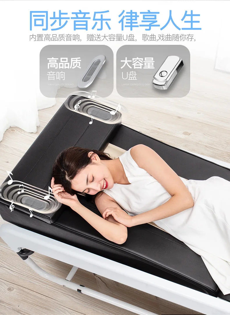 Intelligent Multifunctional Physiotherapy Bed Electric Health Care Warm Jade Massage Bed