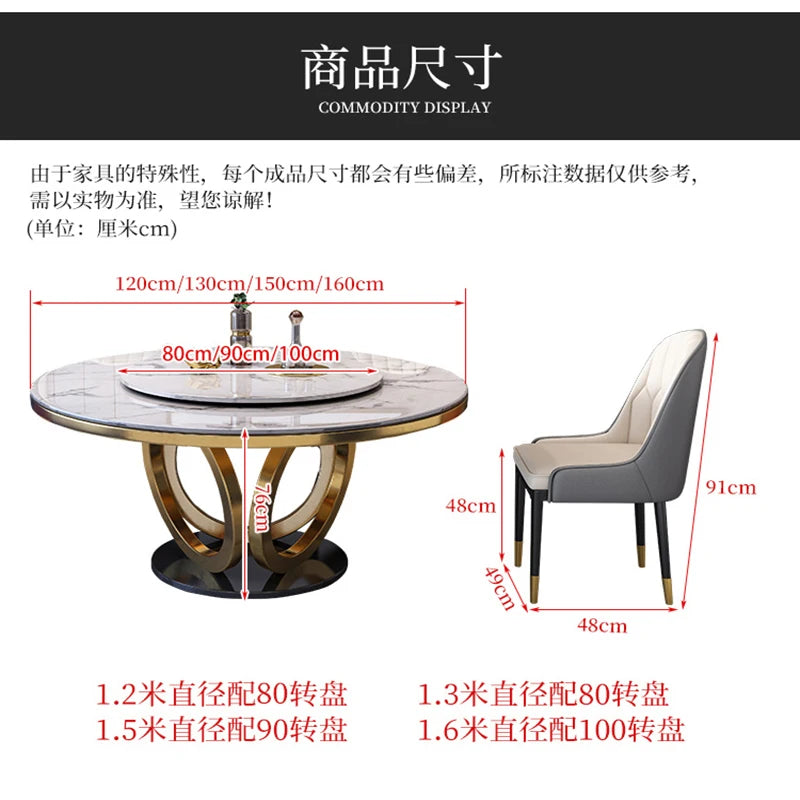 Center Luxury Dinning Room Set Patio Mobile Modern Console Coffee Cheap Dinning Room Set Large Muebles De Cocina Hotel Furniture