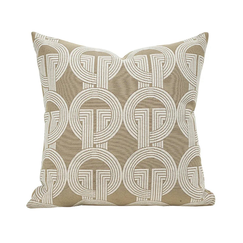 High End Double-sided Geometric Jacquard Cushion Cover Modern Light Luxury Pillow Covers Decorative 45x45/50x50cm Decor Home