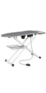 Reliable 320LB Home Ironing Board - Made in Italy 2-in-1 Home Ironing Table with Large 55 Inch Pressing Surface (Extended),