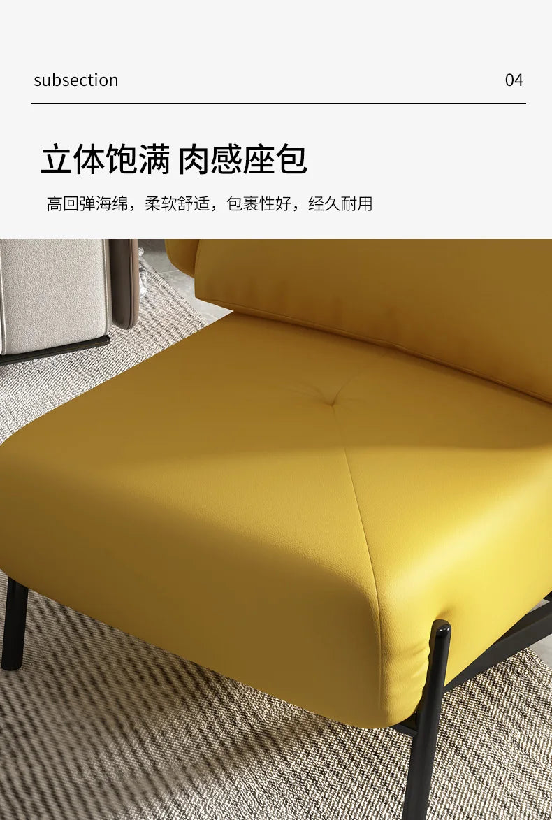 Lazy Sofa Living Room Single Sofa Chair Modern Minimalist Bedroom Leisure Chair Light Luxury Senior Balcony Recliner