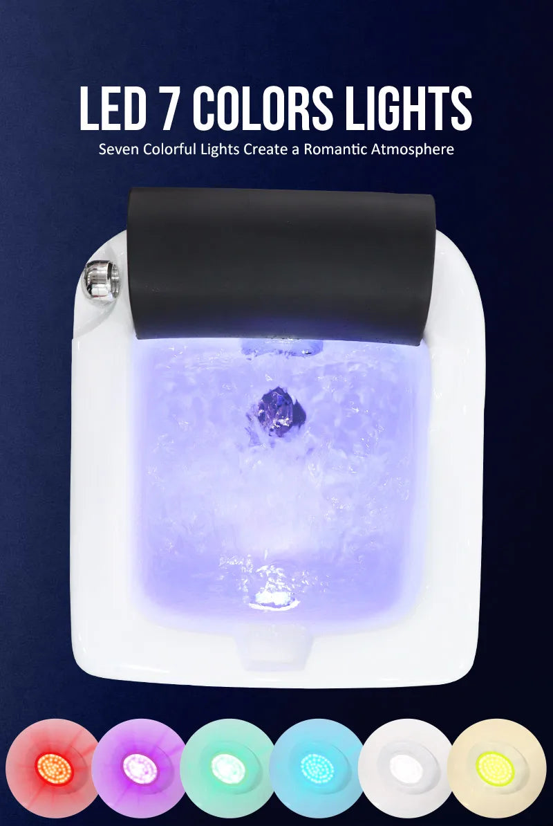 Luxury Pedicure spa Tubs Magnetic Jet Massage Foot Bath Basin for Soaking Feet Acrylic feeting Soak Tub Bathtub Bowl