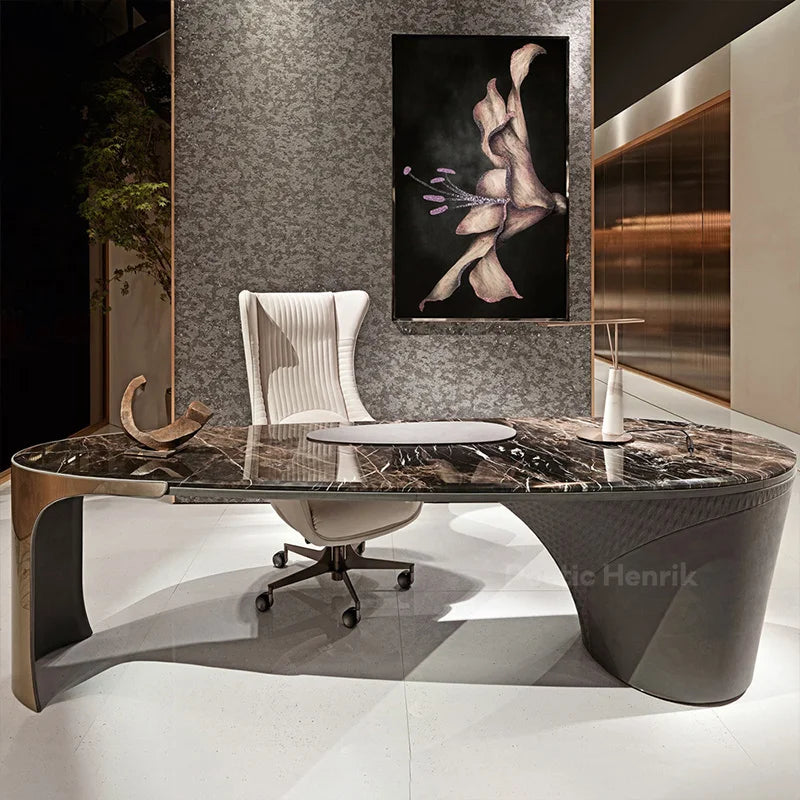 Luxury Modern Marble Home Office Desks executive computer office table furniture luxury modern High Quality Ceo Manager Executiv