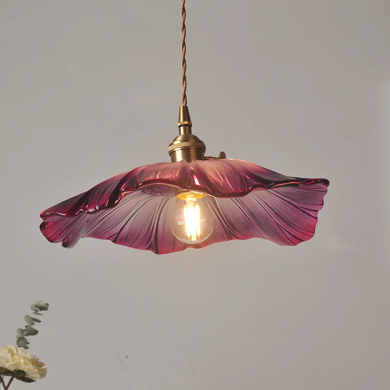 WELTIG Modern Flower Glass Pendant Lights