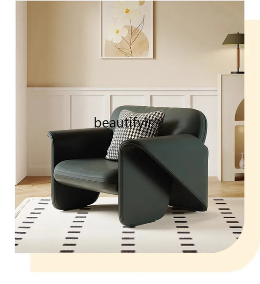 Modern Hotel Lobby Negotiation Leather Sofa Combination Reception Living Room Reception Sales Office