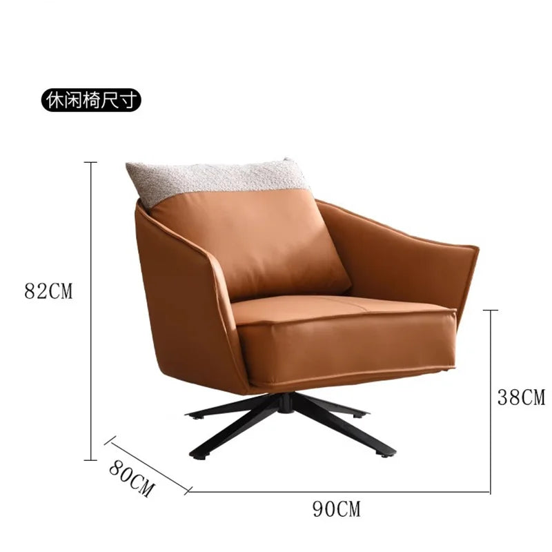 Lazy Sofa Chairs Floor Swivel Bedroom Nordic Salon Lounge Armchair Vanity Gaming Reading Comfy Fauteuil Living Room Furniture