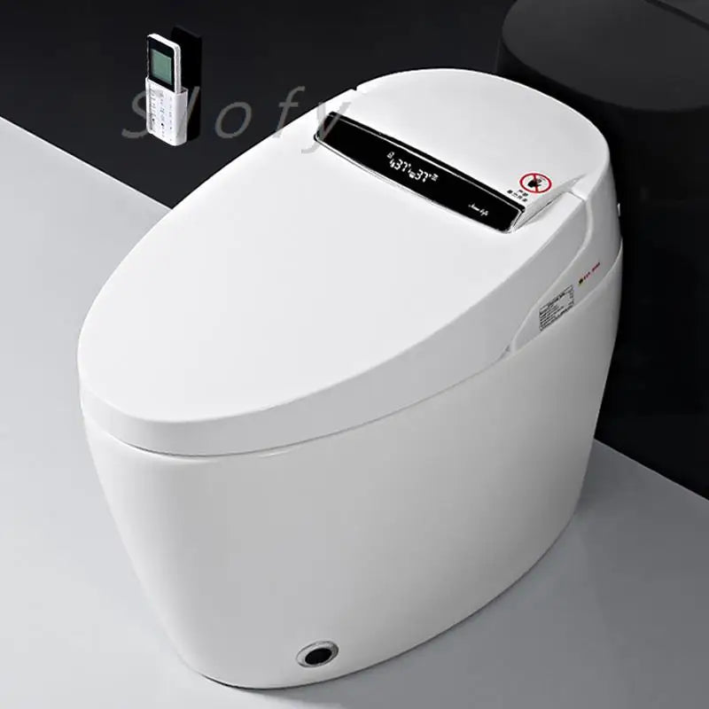 Toilet Smart Toilet Automatic Lid Closing Auto Flushing Heated Seat Remote Control Built-in Bidet Remote Control Digital Display