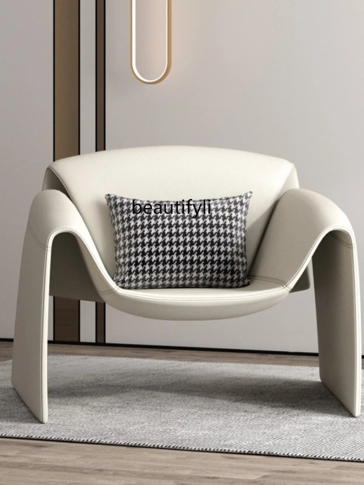 Modern Light Luxury Italian Minimalist Designer New Crab Chair Designed by a Maestro Sofa Recliner Hotel Reception Chair